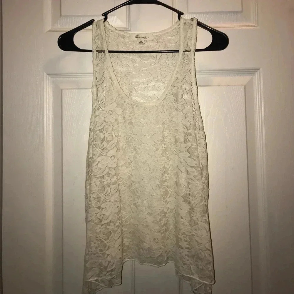🧽White Lace Top